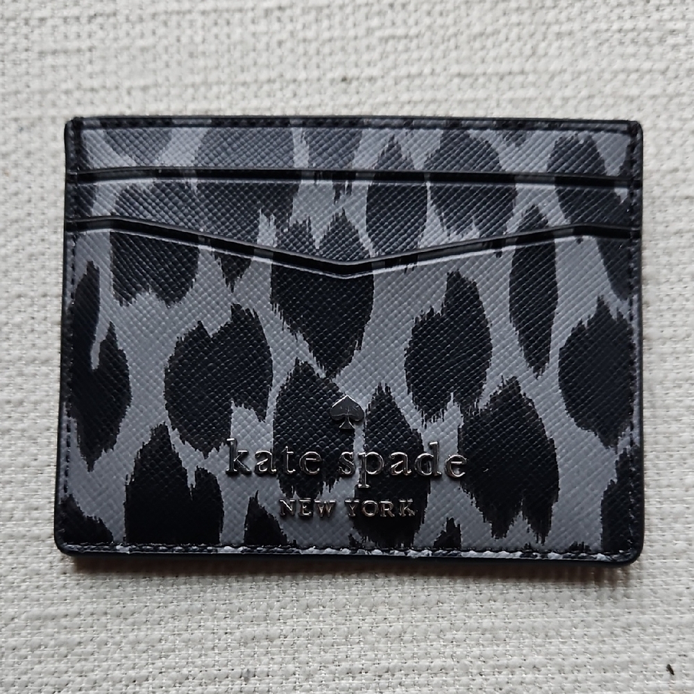 kate spade Leopard Print Card Holder